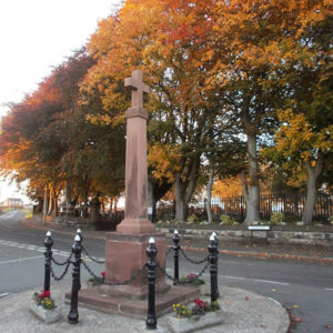 War Memorial in the Autumn.