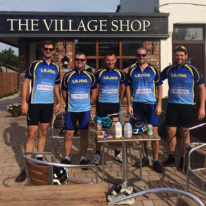 A welcoming break for cyclists.