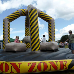 Demolition Zone, popular with children, Carnival 2015.