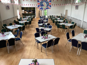 Hall dressed for Queen's Platinum Jubilee events June 2022