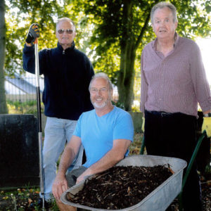 Volunteers lay a new bark path - May 2016.