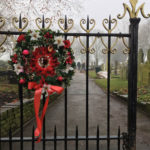 Wreath welcomes visitors during the Christmas period - December 2017.