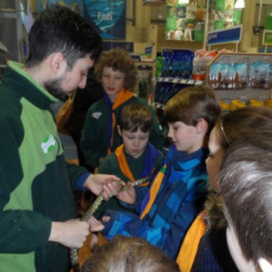 Nine Cubs enjoyed a workshop at Pets at Home at the Trafford Centre - February 2014.