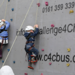 Climbing wall at the Parish Carnival - June 2015