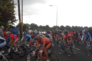 Tour of Britain road race flys through the village - September 2012