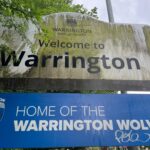 WBC sign on A57 before cutting back foliage and cleaning - June 2025